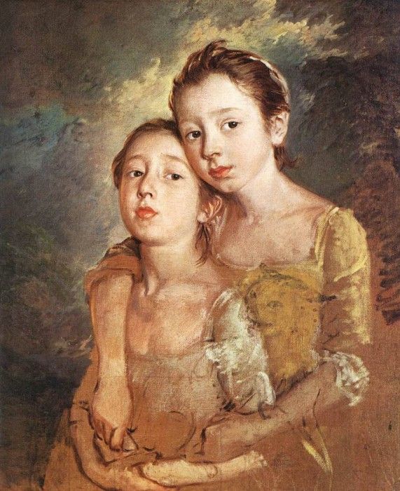 Artists daughters with a cat EUR. , 