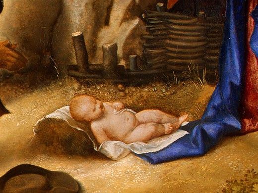 GIORGIONE THE ADORATION OF THE SHEPHERDS, DETALJ 6. 