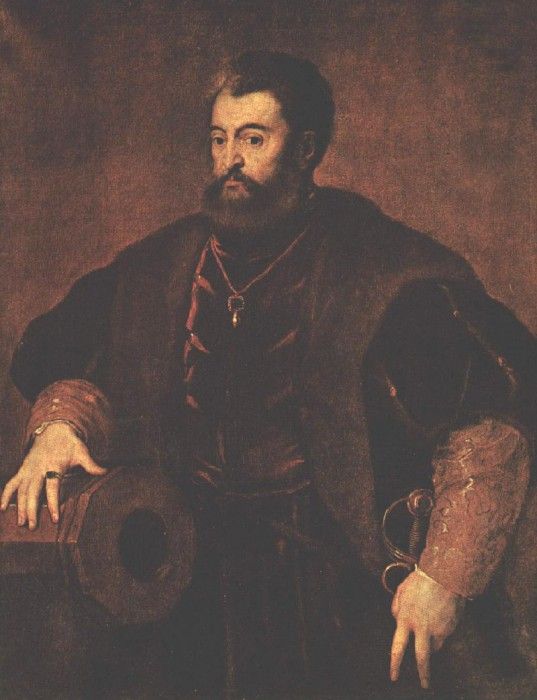 TIZIANO PORTRAIT OF ALFONSO DESTE METROPOLITAN MOA.  ( )