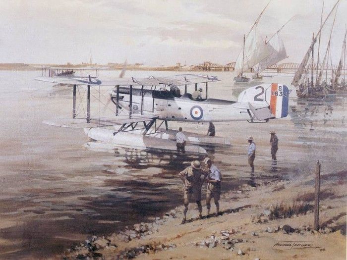 c mte fairey 111f floadplane serving khartoum. , 