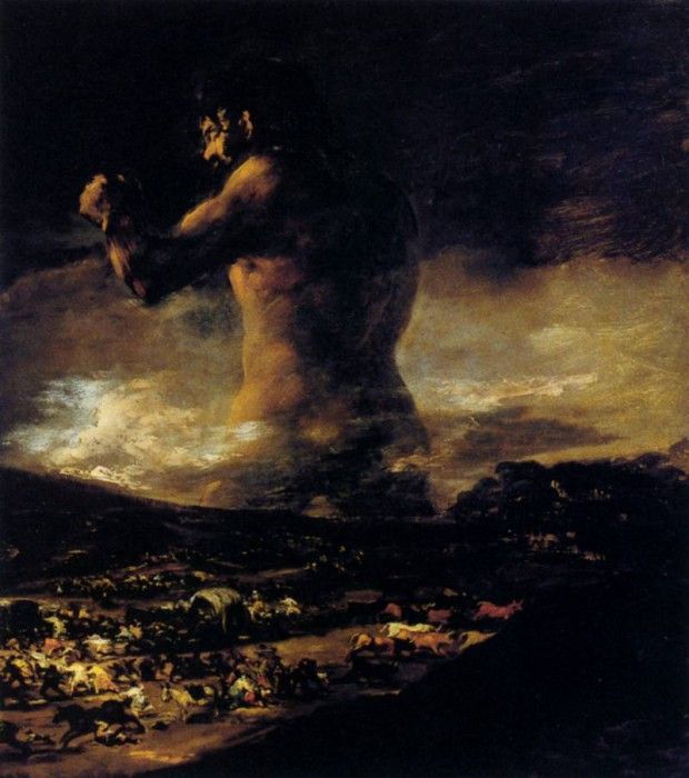 Goya Francisco The Colossus.   ,  