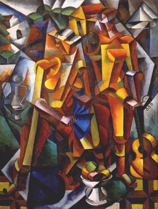 popova composition with figures 1913. 