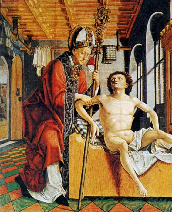 Pacher Michael St Augustine Freeing A Prisoner. Pacher, 