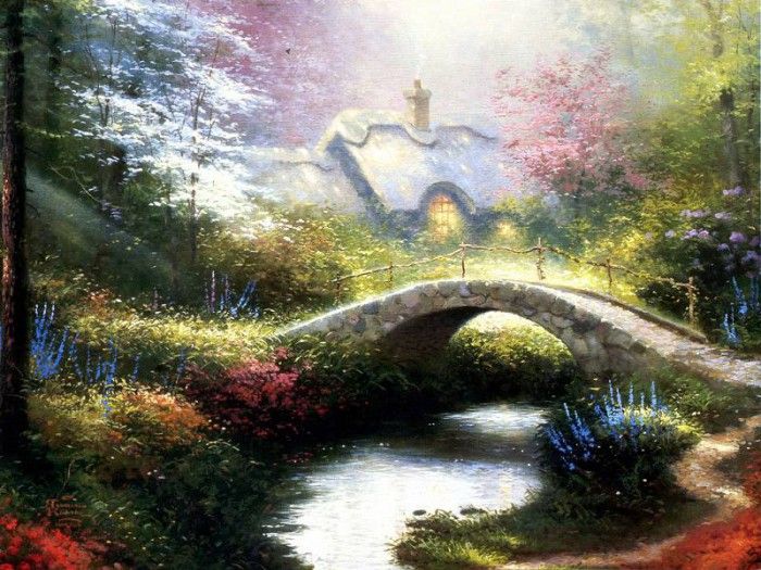 JLM-Thomas Kinkade-Brookside Hideaway.  