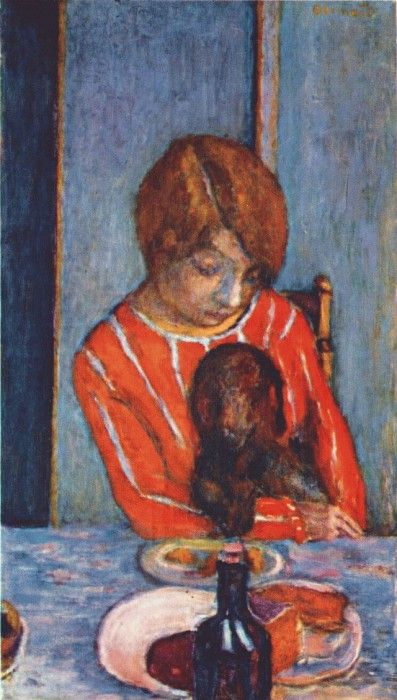 bonnard woman and dog 1922.  