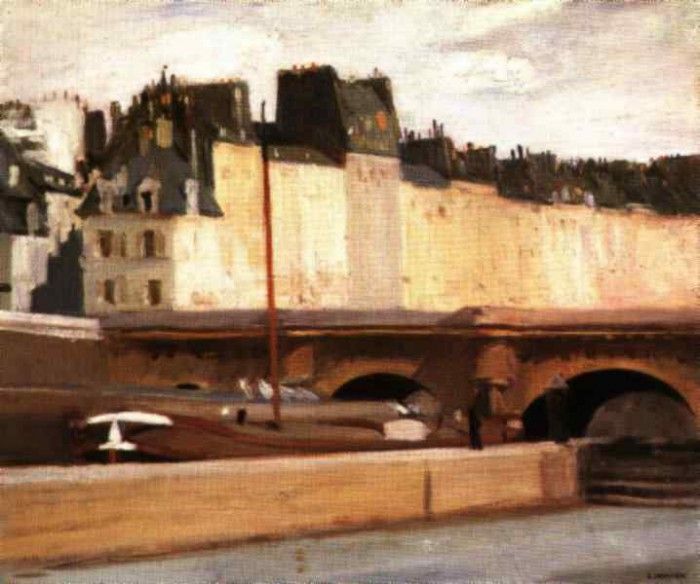 Hopper Le pont neuf, 1909, Whitney Museum of American Art, N. , 