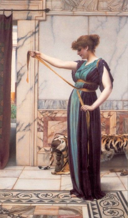 Godward A Pompeian Lady 1891. ,  