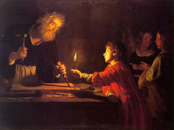 HONTHORST Gerrit van Childhood Of Christ. Honthorst,  