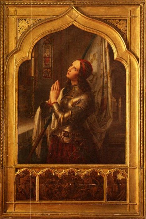 Stilke Hermann Anton Joan Of Arc In Prayer. Stilke,  