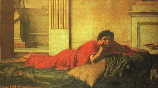 the remorse of nero after the murdering of his mother JW. ,  