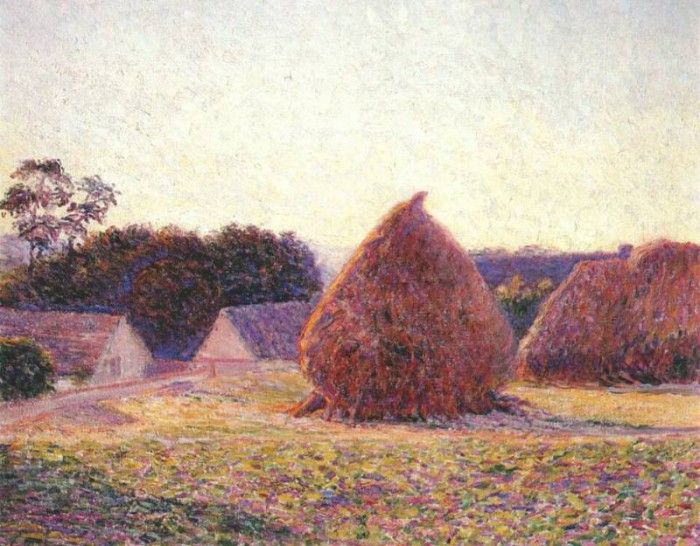 perry haystacks, giverny c1886.  