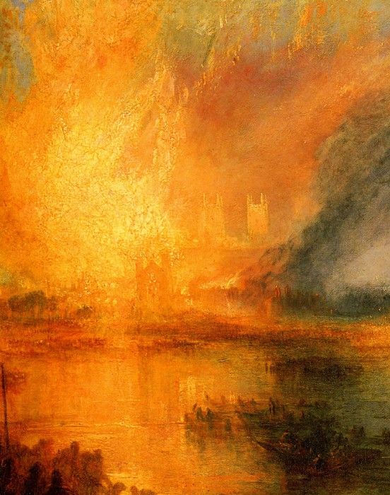 Turner Joseph Mallord William The Burning of the Hause of Lords and commons detail1. ,   