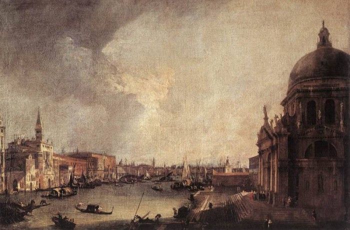CANALETTO Entrance To The Grand Canal Looking East. 