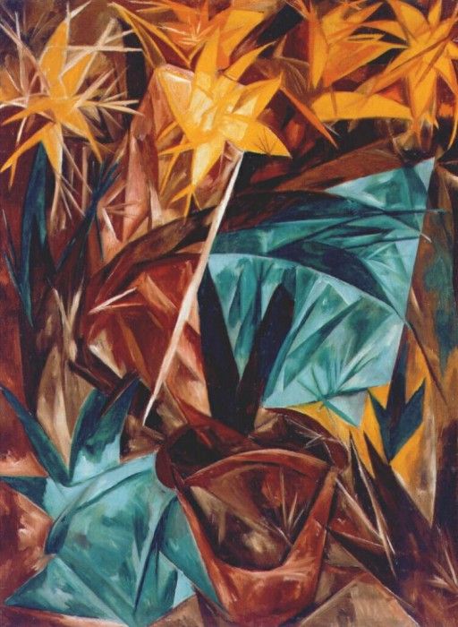 goncharova rayonist lilies 1913. , 