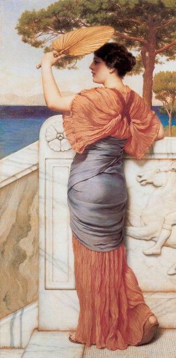 Godward On the Balcony 1911. ,  