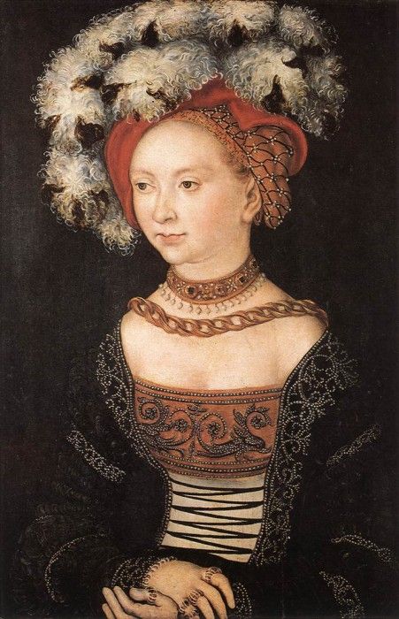 CRANACH Lucas the Elder Portrait Of A Young Woman. ,  