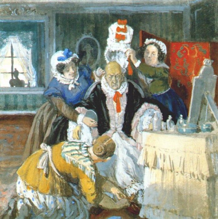 benois the countess dressing room 1910. ,  