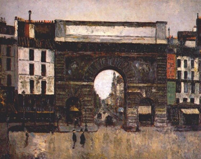 utrillo la porte saint-martin c1909. , 