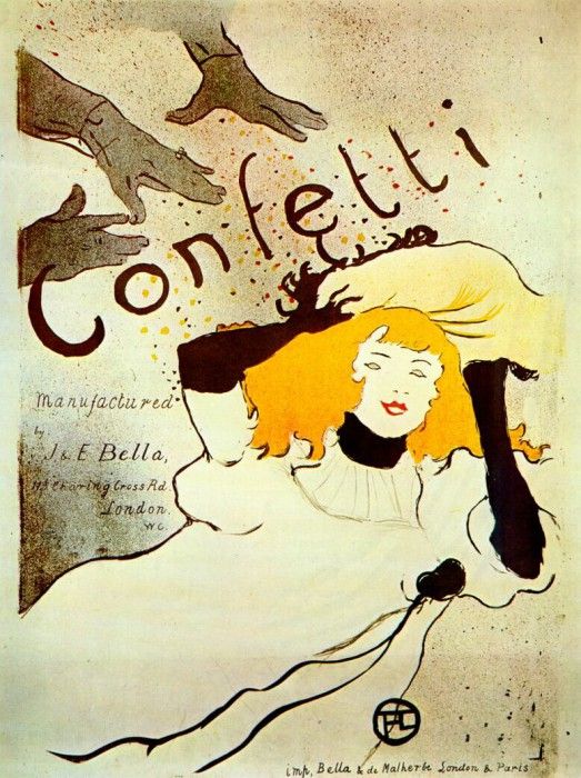 lautrec confetti (poster) 1894. -,  