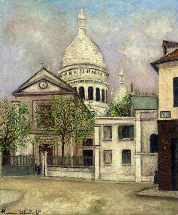 Eglise Saint Pierre and the Coupola of Sacre Coeur 1911. , 