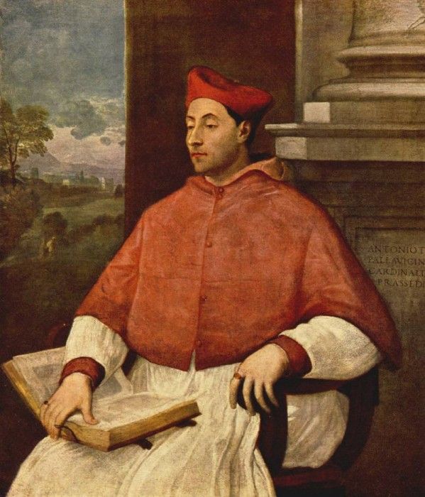Sebastiano del Piombo Portrait of Antonio Cardinal Pallavici. ,  