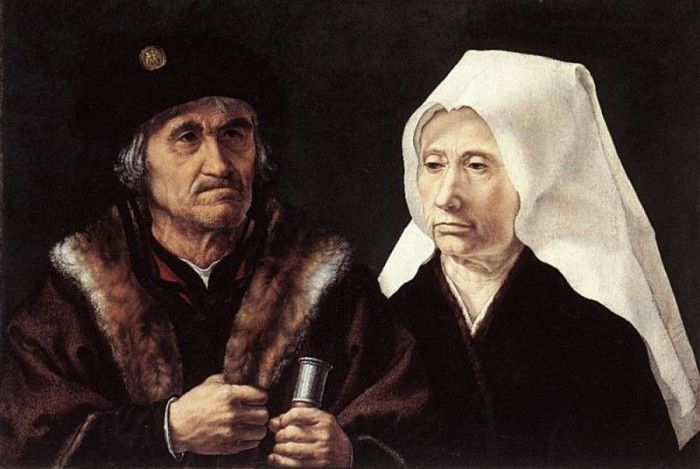 GOSSAERT An Elderly Couple.   