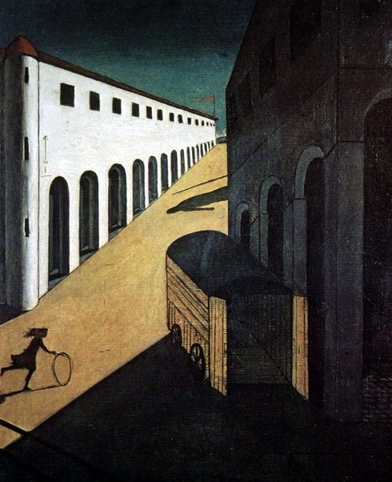 De Chirico - Melancholy and Mystery of a street. ������, ������� ��