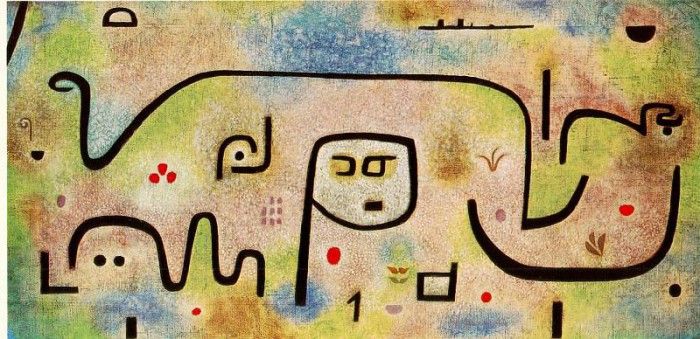 Klee Insula Dulcamara, 1938, Oil on newsprint, mounted on bu. , 