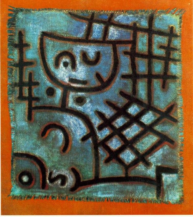 Klee Captive, 1940, Oil on burlap, Collection Mr. and Mrs. F. , 