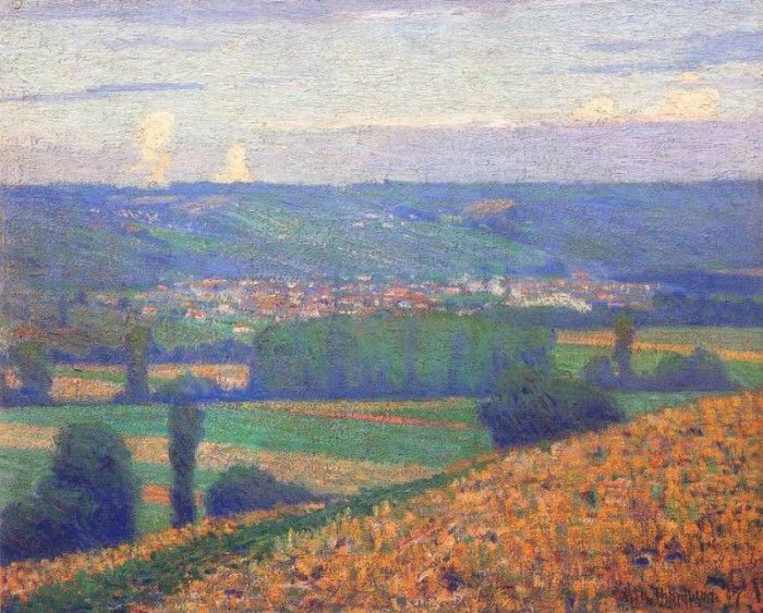 thompson a view of giverny, france 1897. 