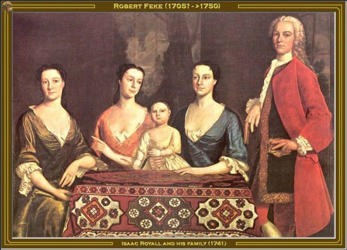 Robert Feke-Isaac Royall And His Family (1741) Po Amp 007. , 