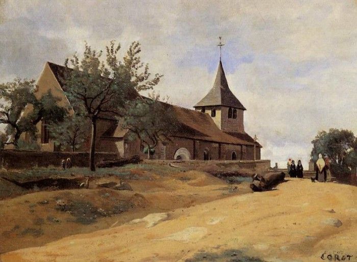 Corot The Church at Lormes. , --