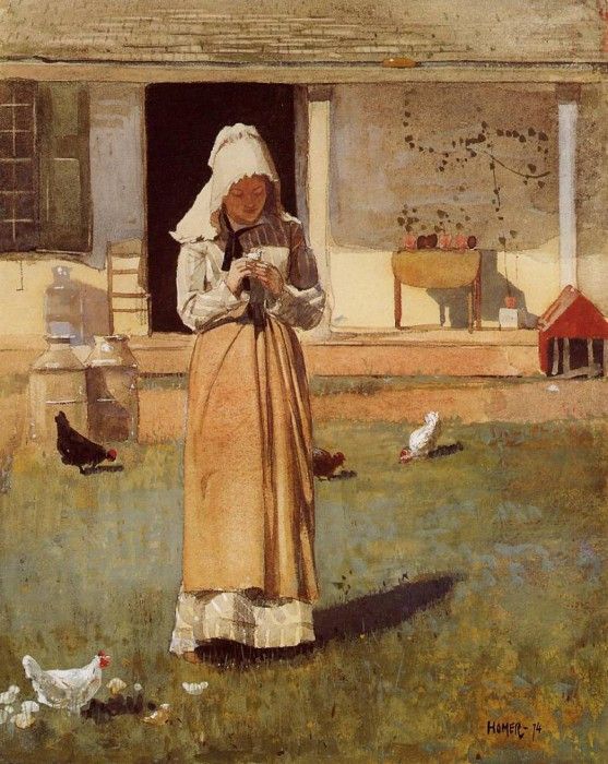 Homer Winslow The Sick Chicken. , 