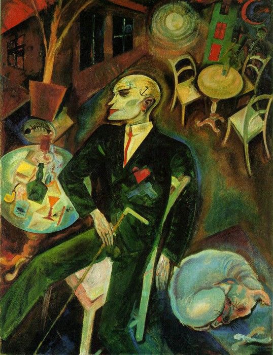 Grosz The lovesick man, 1916, 100x78 cm, Kunstsammlung Nordr. , 