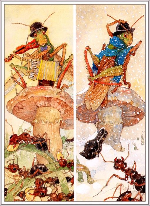 bs JerryPinkney TheGrasshopperAndTheAnts. , 