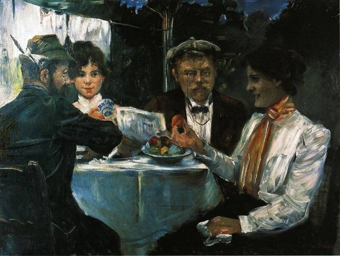 Corinth Lovis In Max Halbe-s Garden. , 