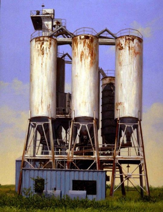 Larko Valeri OBSOLETE TANKS, JERSEY CITY oil on paper 42 by 32in. Larko, 