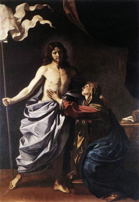 Guercino The Resurrected Christ Appears to the Virgin. ,   