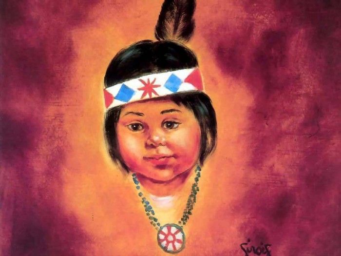 bob ross csg025 indian girl ferne sirois. ����, ���