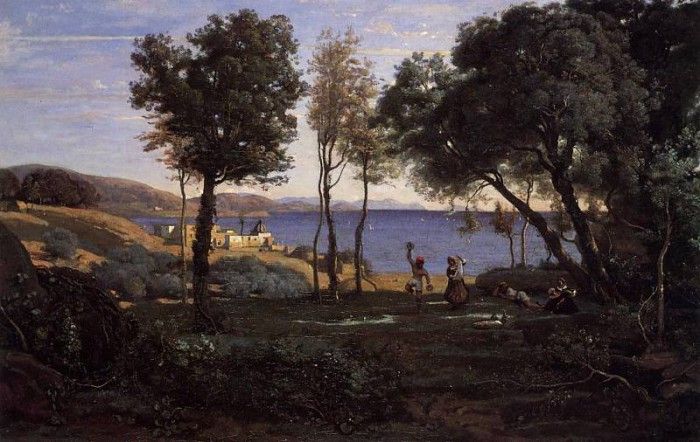 Corot View near Naples. , --