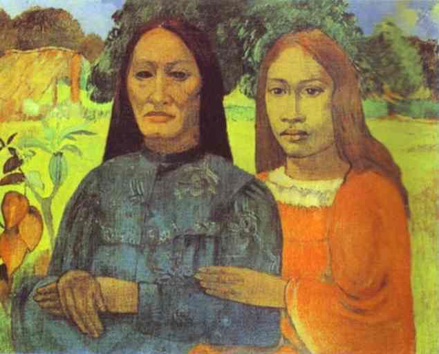 Gauguin - Mother And Daughter. , 