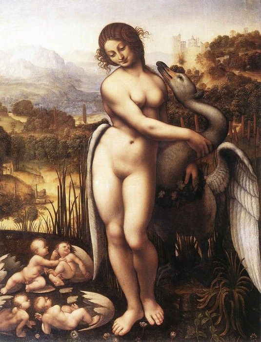 Leonardo da Vinci Leda and the Swan 1505 10. ,  