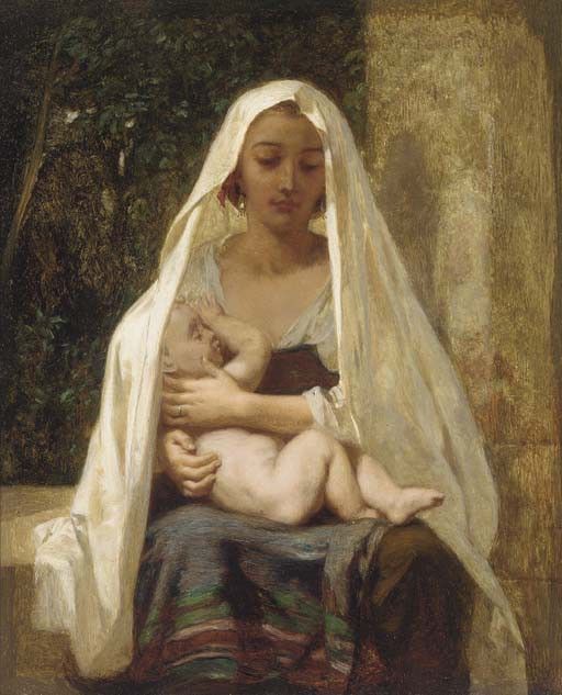 Italian woman and child. , 