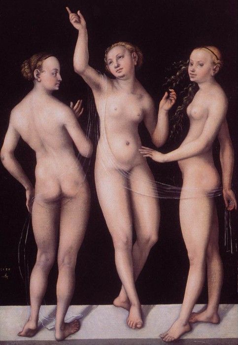 CRANACH Lucas the Elder The Three Graces. ,  