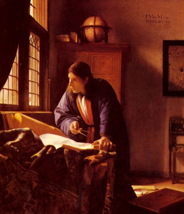 Vermeer The Geographer. Vermeer, Johannes