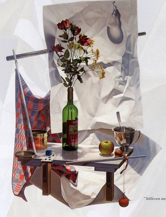 Vrede de Alex Still life with crumpled paper Sun. , 