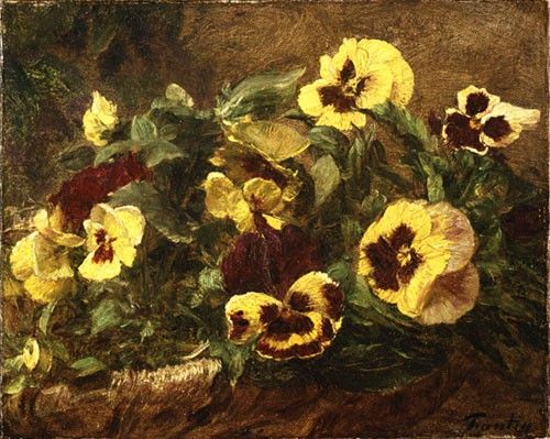 Fantin Latour Pansies 1903. -, ---