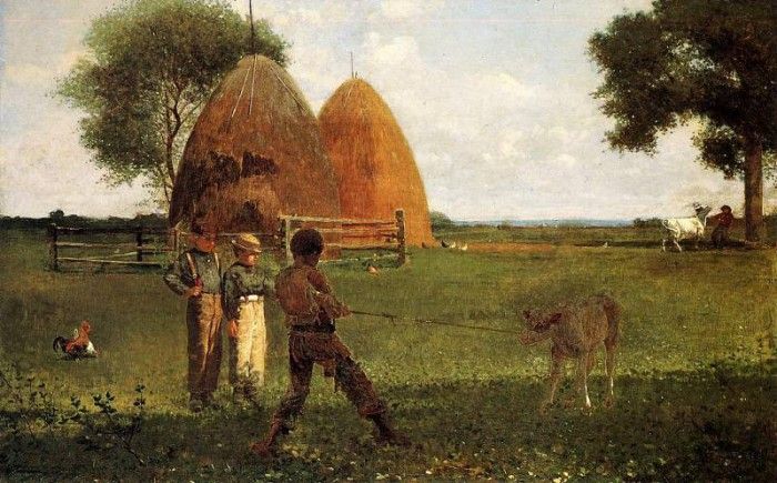 Homer Winslow Weaning the Calf. , 