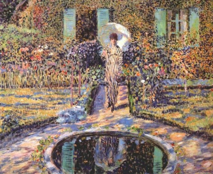 frieseke the garden c1915. Frieseke,  