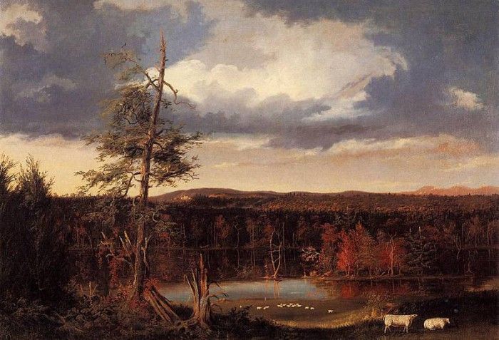 Cole Thomas Landscape the Seat of Mr. Featherstonhaugh in the Distance 1826. , 